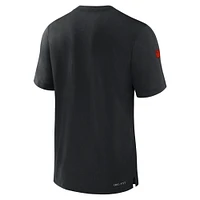 T-shirt Nike noir Cleveland Browns 2023 Sideline Performance pour homme