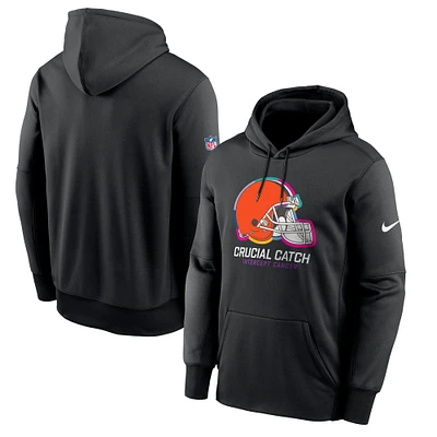 Sweat à capuche en polaire Nike Cleveland Browns 2024 NFL Crucial Catch Performance pour homme