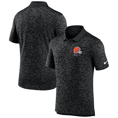 Men's Nike Black Cleveland Browns Pique Fashion Performance Polo