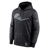 Men's Nike Black Cleveland Browns RFLCTV Chevron Pullover Hoodie