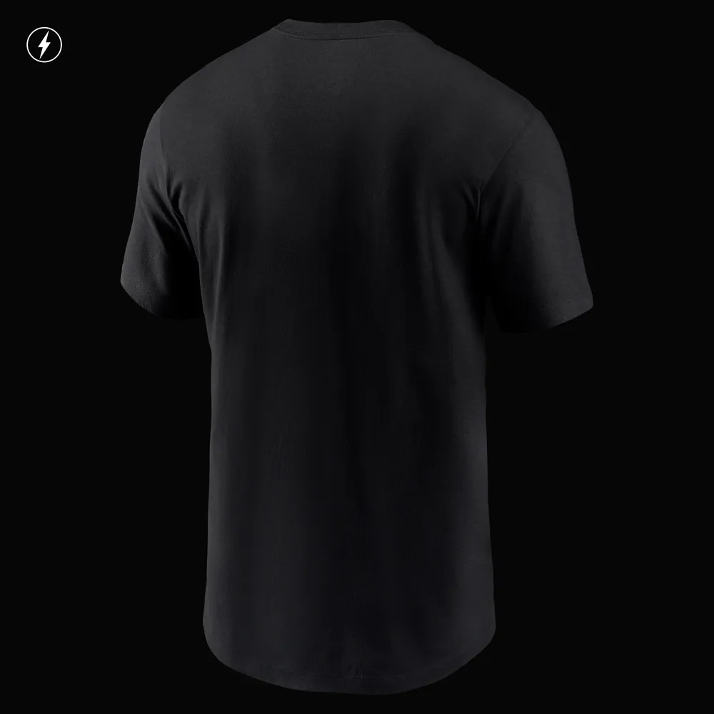 Men's Nike Black Cleveland Browns RFLCTV Logo Crop - T-Shirt