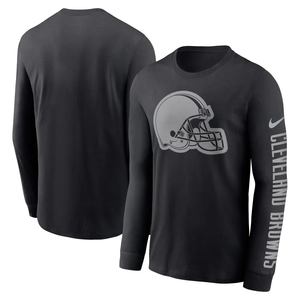 Lids Cleveland Browns Nike RFLCTV Name and Logo T-Shirt - Black