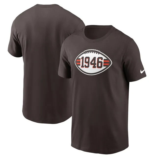 Lids Cleveland Browns New Era Current Raglan Long Sleeve T-Shirt - Brown