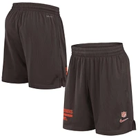 Men's Nike Brown Cleveland Browns 2024 Sideline Performance Mesh Shorts