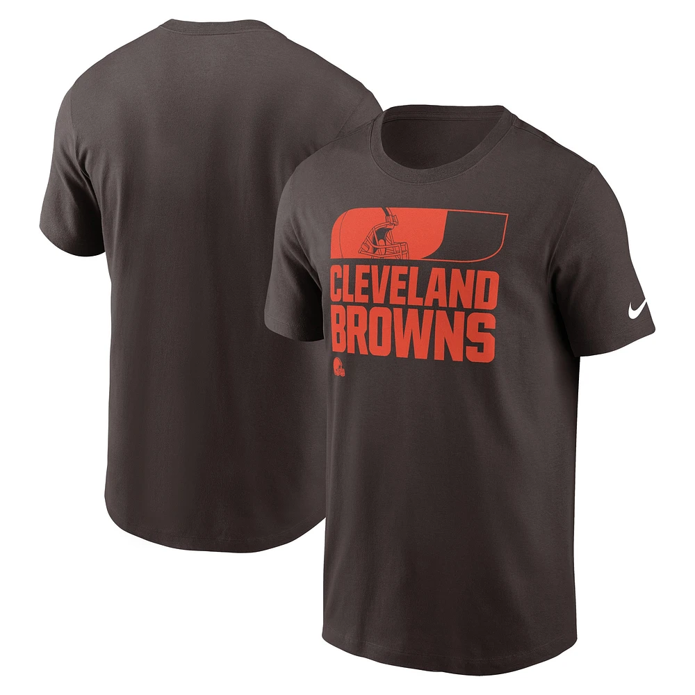 T-shirt Nike Cleveland Browns Air Essential pour homme marron