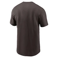 T-shirt Nike Cleveland Browns Air Essential pour homme marron