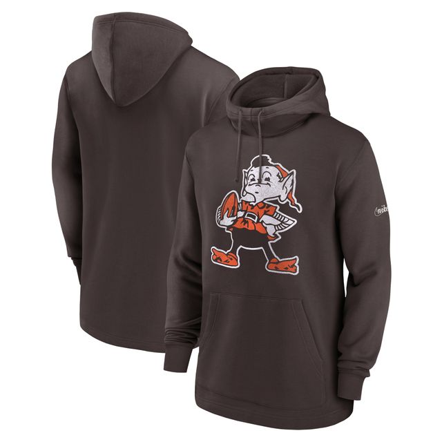 Sweat à capuche Nike Cleveland Browns Classic marron pour homme