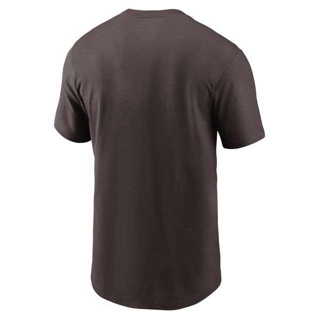 NUT BROWNS MARRON HOMME NIKE ESSENTIAL LOCAL PHRASE T-SHIRT TEEMENSCR