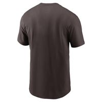 Men's Nike Brown Cleveland Browns Essential Local Phrase T-Shirt