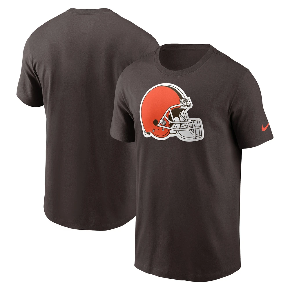 T-shirt Nike marron Cleveland Browns Essential pour homme avec logo