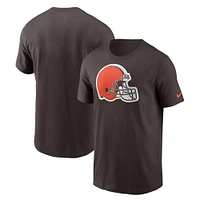 T-shirt avec logo principal Nike marron des Cleveland Browns pour hommes