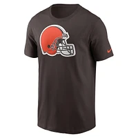 T-shirt avec logo principal Nike marron des Cleveland Browns pour hommes