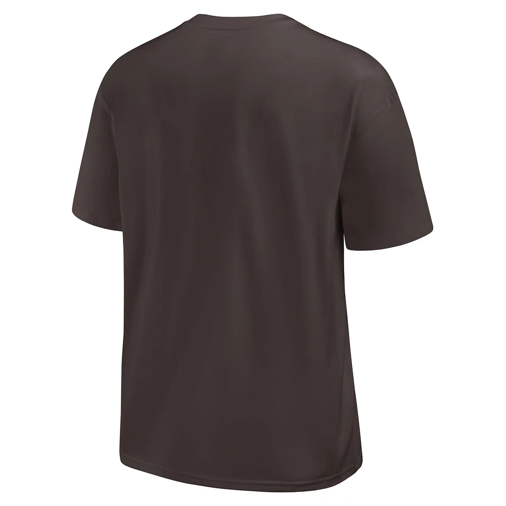 Men's Nike Brown Cleveland Browns Rewind Heavy Max90 Pocket T-Shirt