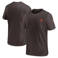 Men's Nike  Brown Cleveland Browns Sideline Coach Performance T-Shirt
