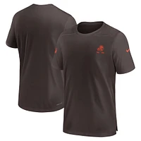 Men's Nike  Brown Cleveland Browns Sideline Coach Performance T-Shirt
