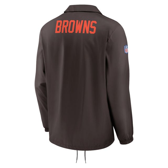 Nike Men's Brown Cleveland Browns Sideline Lockup Performance Polo