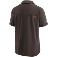 Men's Nike Brown Cleveland Browns Sideline UV Performance Polo