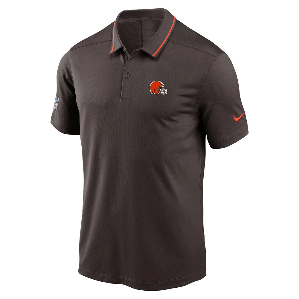 Men's Nike Brown Cleveland Browns Sideline Victory Performance Polo