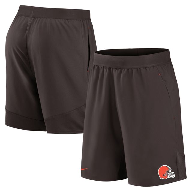 Short tissé extensible Nike marron Cleveland Browns pour homme