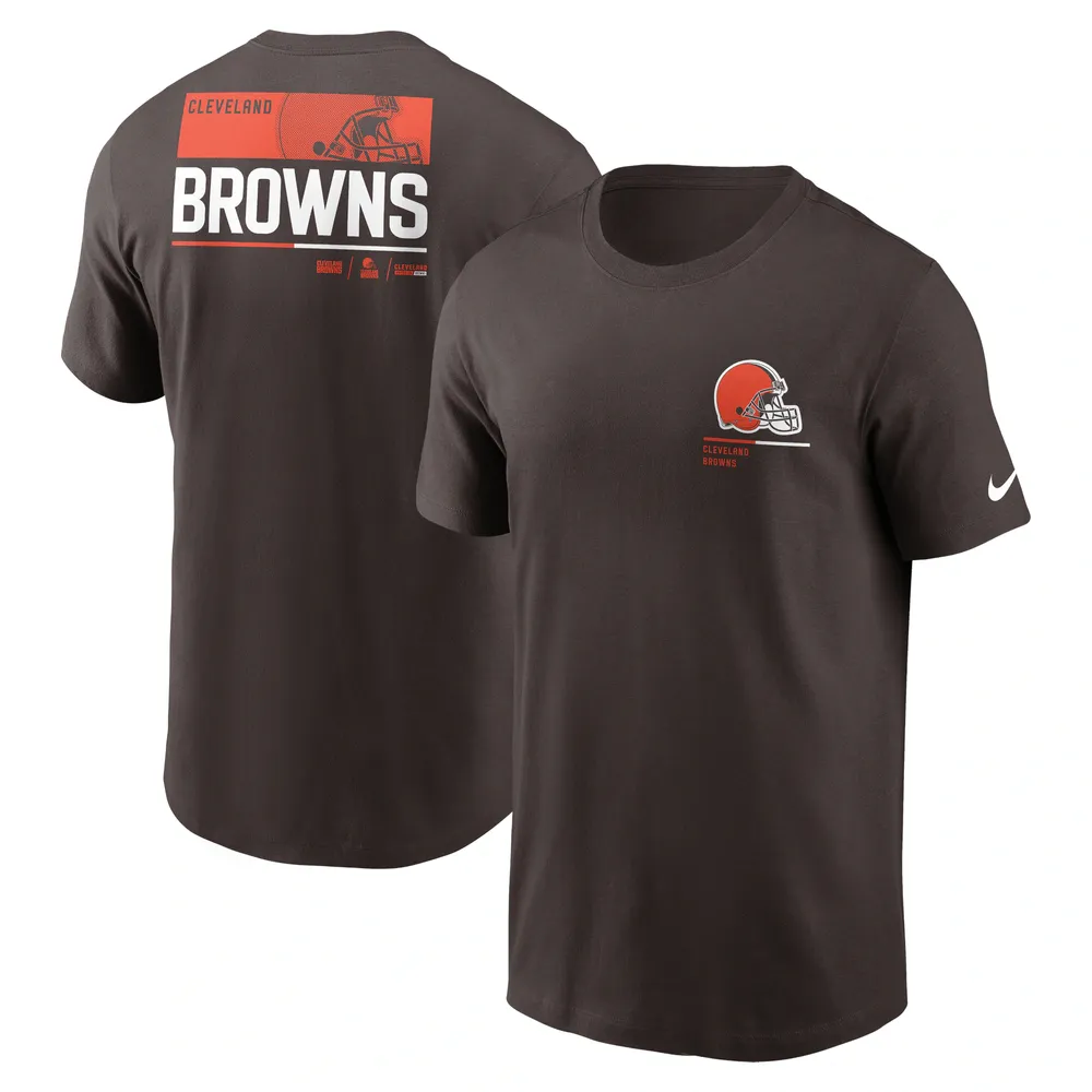 T-shirt Nike Cleveland Browns Team Incline marron pour homme