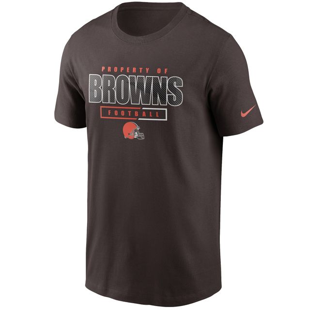 T-shirt essentiel Nike Cleveland Browns Team Property Of pour homme, marron