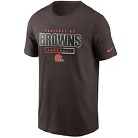 Men's Nike Brown Cleveland Browns Team Property Of Essential T-Shirt