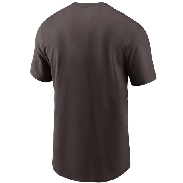 T-shirt essentiel Nike Cleveland Browns Team Property Of pour homme, marron