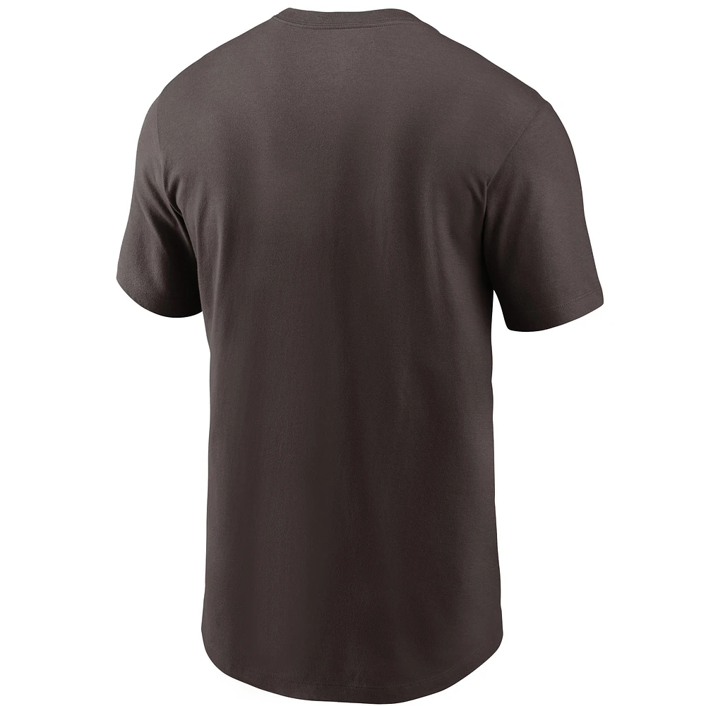 Men's Nike Brown Cleveland Browns Team Property Of Essential T-Shirt