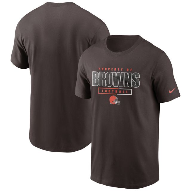 T-shirt essentiel Nike Cleveland Browns Team Property Of pour homme, marron