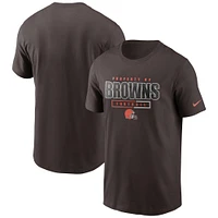 Men's Nike Brown Cleveland Browns Team Property Of Essential T-Shirt