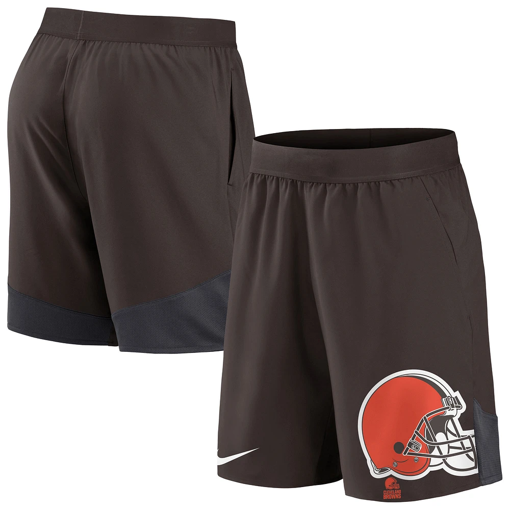 Short d'équipe des Cleveland Browns Nike marron pour homme