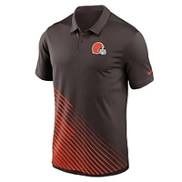 Polo Nike marron Cleveland Browns Vapor Performance pour homme