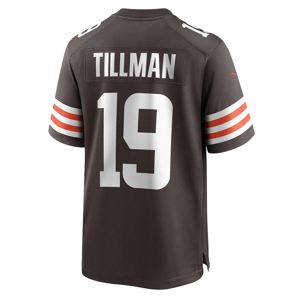 Maillot de match Nike Cedric Tillman Brown des Cleveland Browns pour homme