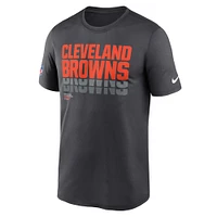 Men's Nike Charcoal Cleveland Browns Sideline Legend Performance T-Shirt