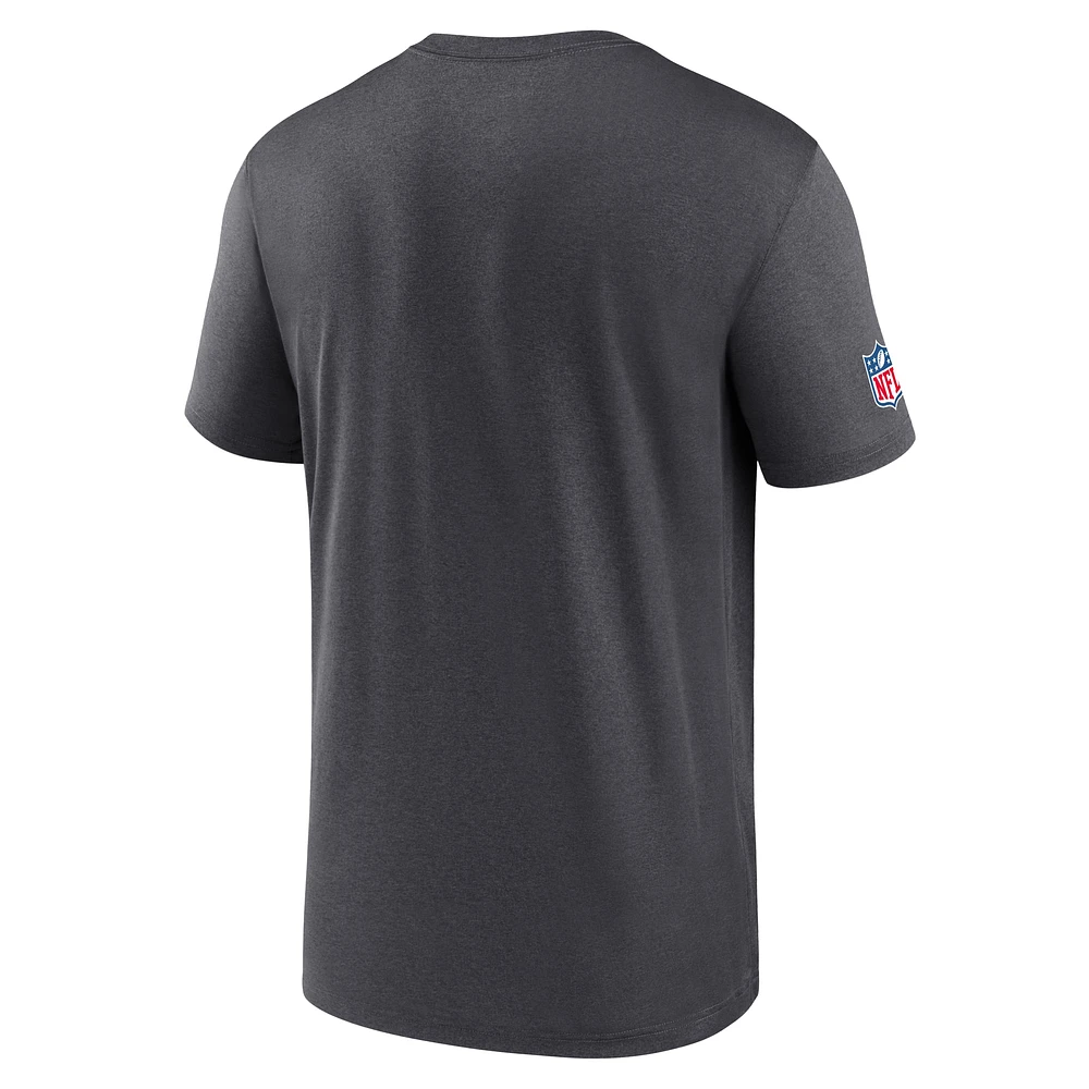 Men's Nike Charcoal Cleveland Browns Sideline Legend Performance T-Shirt