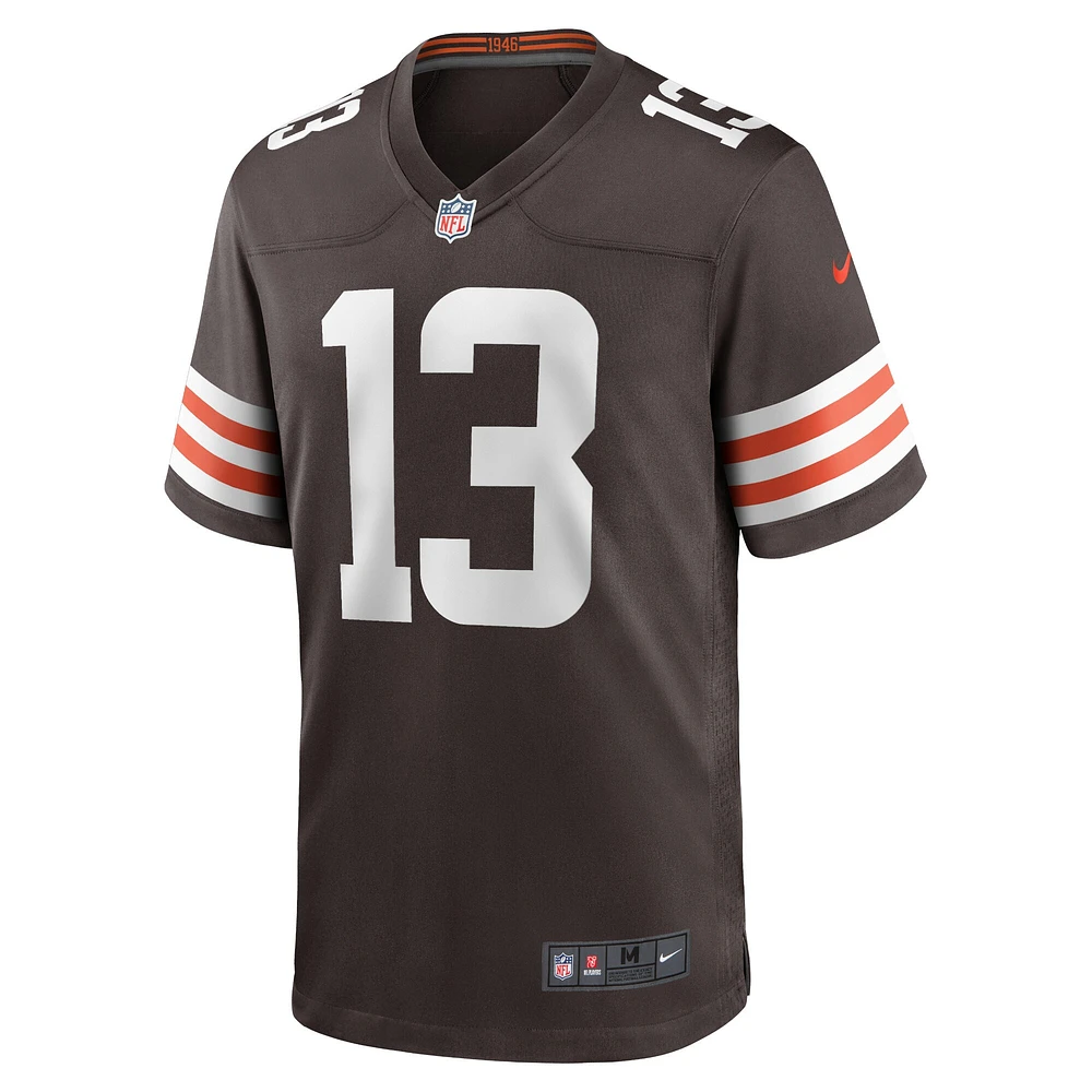 Men's Nike Corey Bojorquez Brown Cleveland Browns Game Jersey