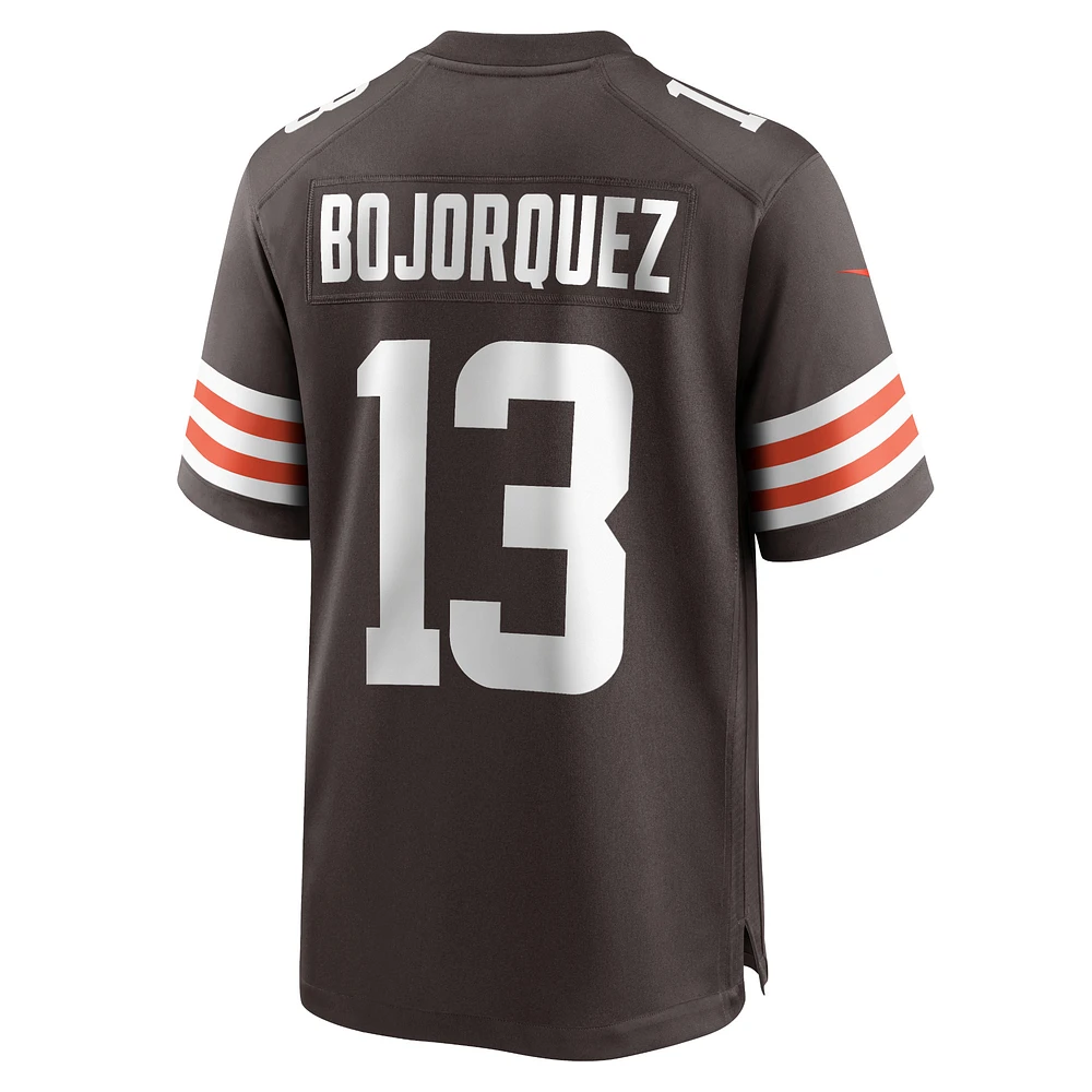 Men's Nike Corey Bojorquez Brown Cleveland Browns Game Jersey