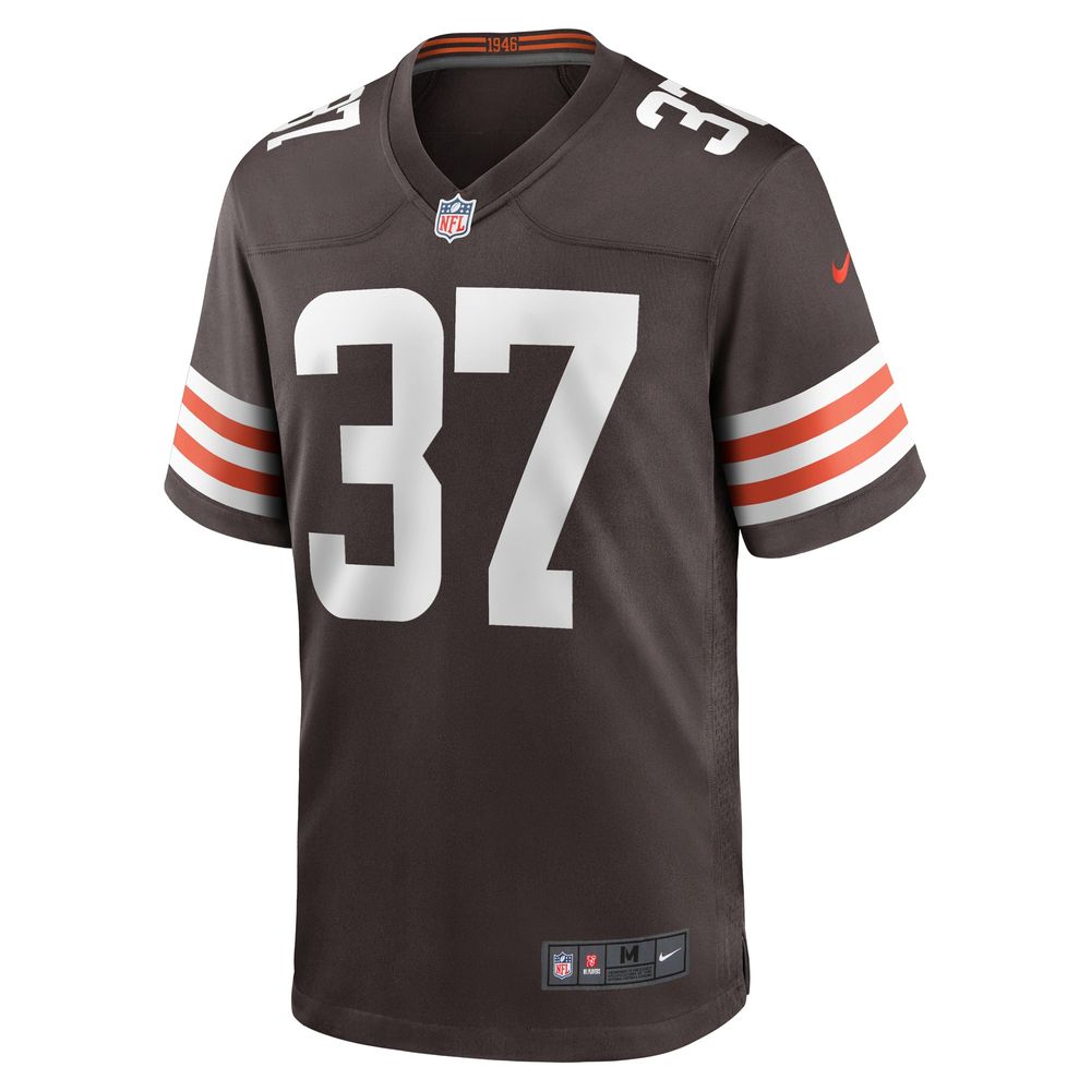 Men's Nike D'Anthony Bell Brown Cleveland Browns Game Player Jersey