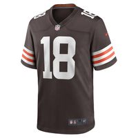 Men's Nike David Bell Brown Cleveland Browns Game Jersey