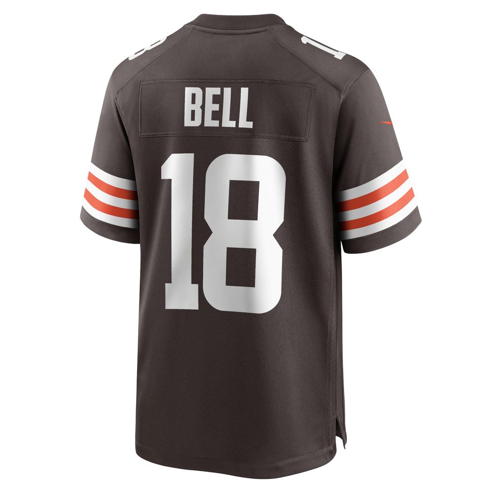 Men's Nike David Bell Brown Cleveland Browns Game Jersey