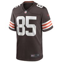 Men's Nike David Njoku Brown Cleveland Browns Player Game Jersey