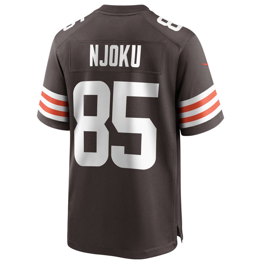 Men's Nike David Njoku Brown Cleveland Browns Player Game Jersey