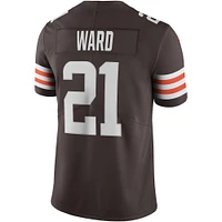 Maillot Nike Denzel Ward marron Cleveland Browns Vapor Limited pour homme