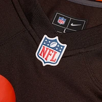 Maillot de match alternatif Nike Deshaun Watson pour hommes, marron, Cleveland Browns