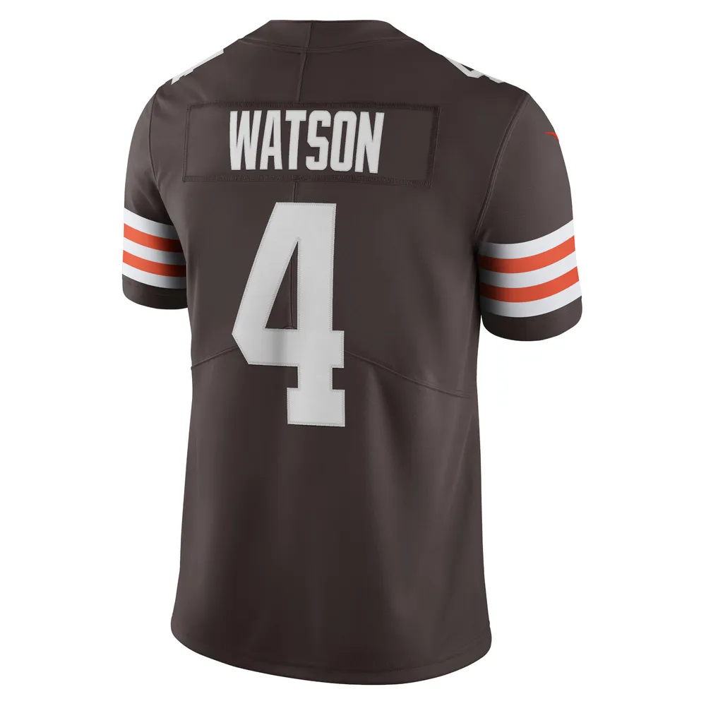 Maillot Nike Deshaun Watson pour hommes, marron, Cleveland Browns Vapor Limited