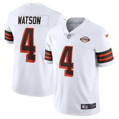 Maillot Nike Deshaun Watson pour homme, blanc, Cleveland Browns, 2021 Alternate Vapor Limited