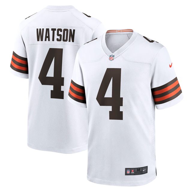 Maillot de match Nike Deshaun Watson pour hommes, blanc, Cleveland Browns