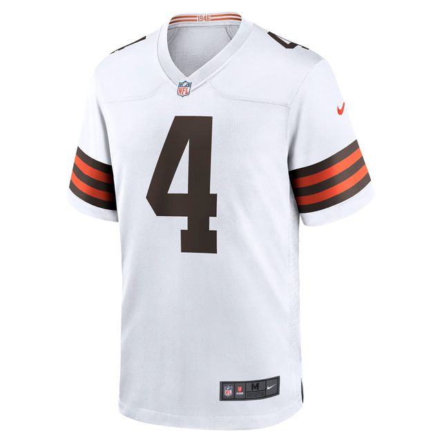 Maillot de match Nike Deshaun Watson pour hommes, blanc, Cleveland Browns