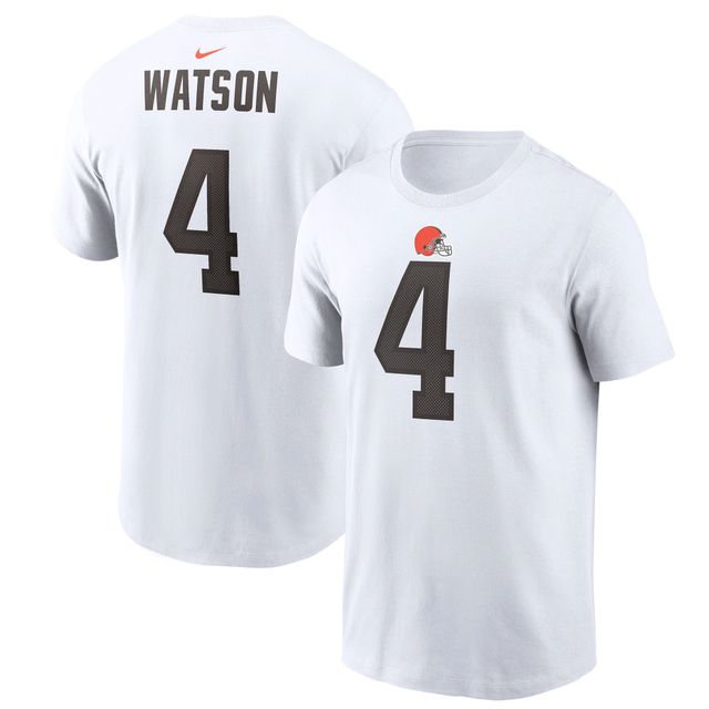 T-shirt Nike Deshaun Watson pour homme, blanc, nom et numéro du joueur des Cleveland Browns