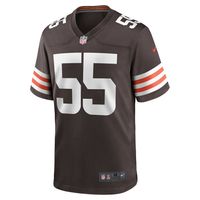 Men's Nike Ethan Pocic Brown Cleveland Browns Game Jersey